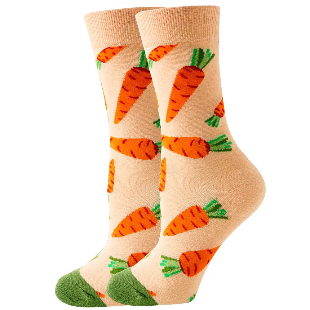 New Women's Socks, Multi-Color, Trendy Fashion Cotton Socks Suitable for All Seasons