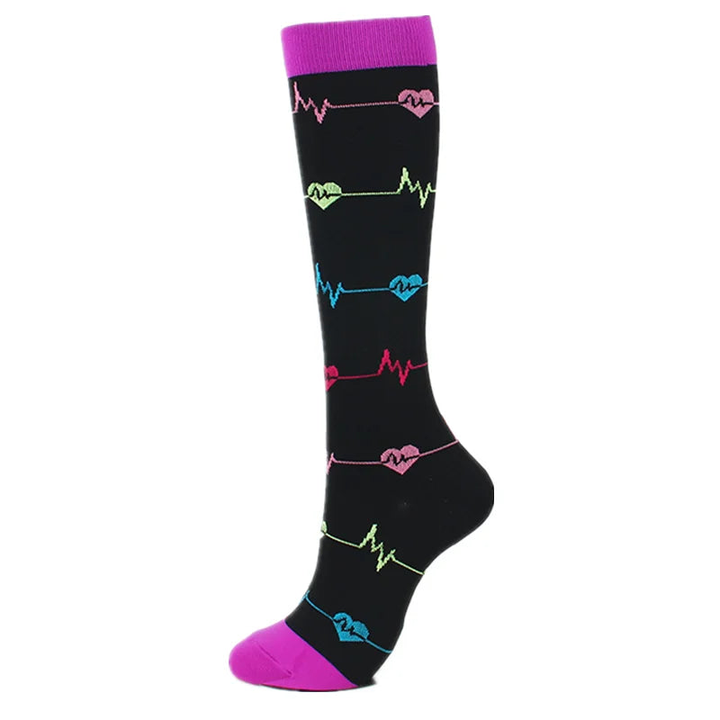 Compression Socks Medical Blood Circulation Diabetes Men Women Tights Outdoor Marathon Basketball Football Cycling Sports Socks