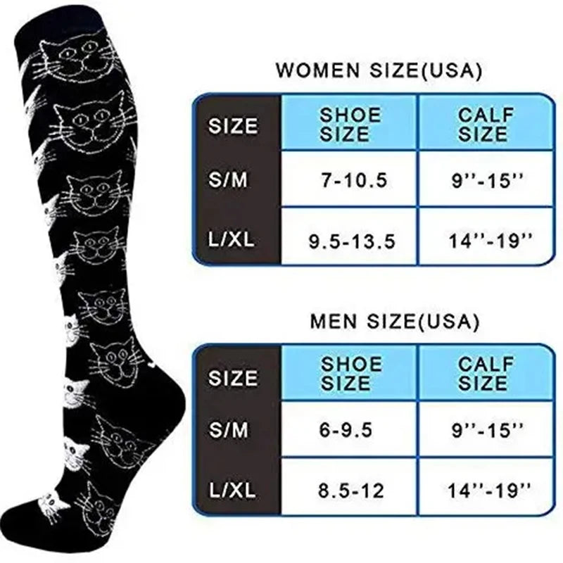 Compression Socks Medical Blood Circulation Diabetes Men Women Tights Outdoor Marathon Basketball Football Cycling Sports Socks