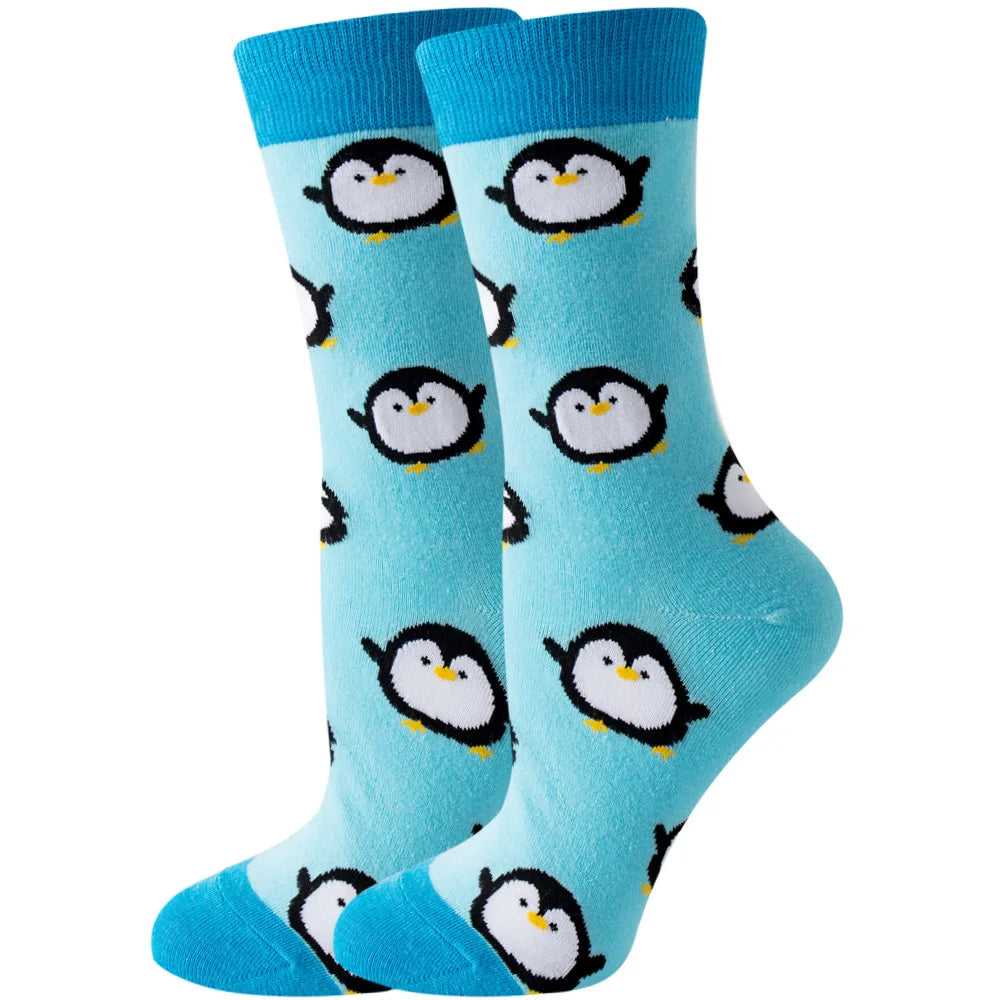 New Women's Socks, Multi-Color, Trendy Fashion Cotton Socks Suitable for All Seasons