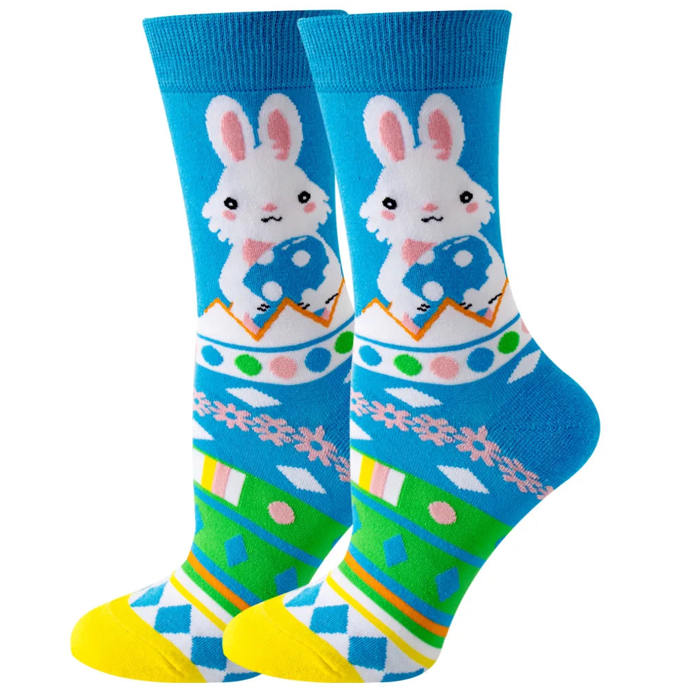 New Women's Socks, Multi-Color, Trendy Fashion Cotton Socks Suitable for All Seasons