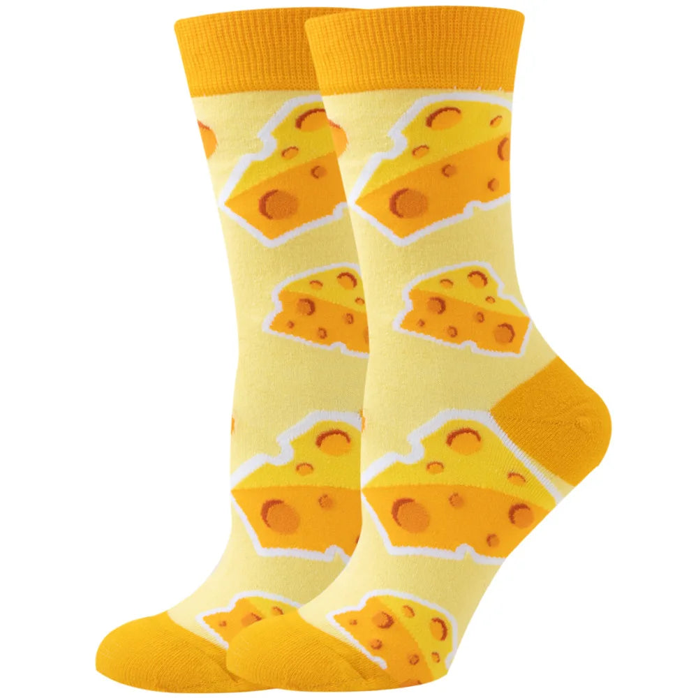 New Women's Socks, Multi-Color, Trendy Fashion Cotton Socks Suitable for All Seasons
