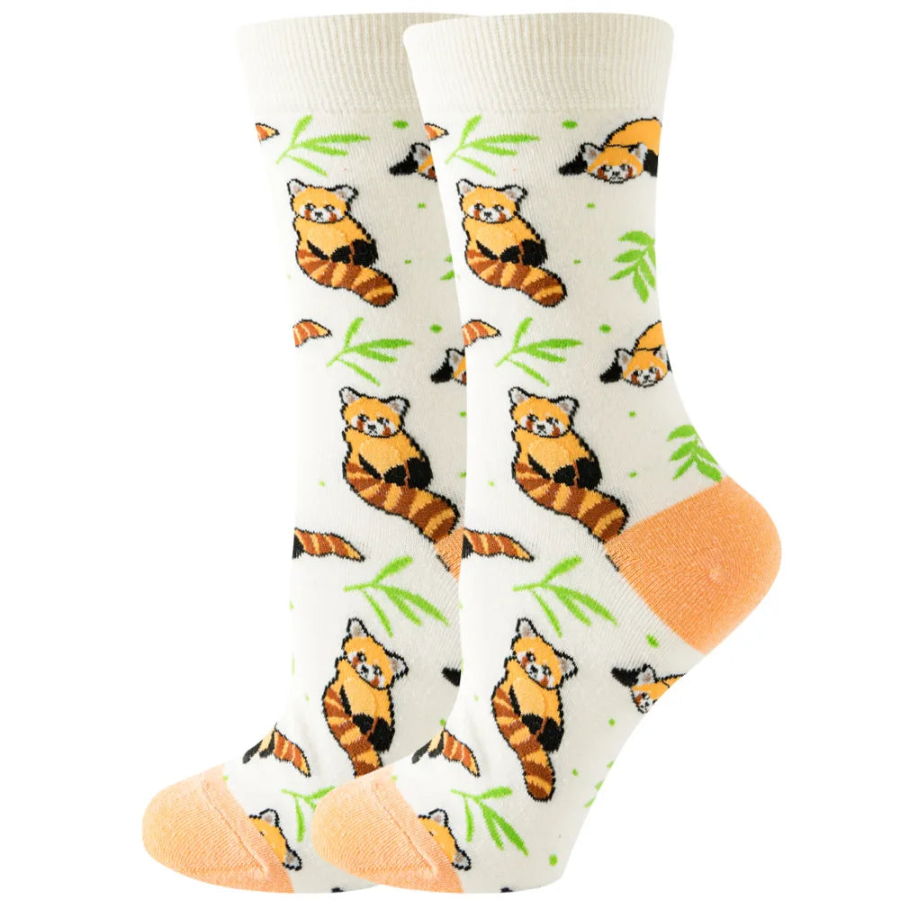 New Women's Socks, Multi-Color, Trendy Fashion Cotton Socks Suitable for All Seasons