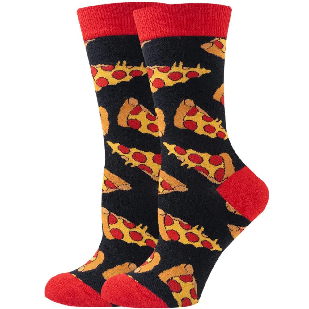 New Women's Socks, Multi-Color, Trendy Fashion Cotton Socks Suitable for All Seasons
