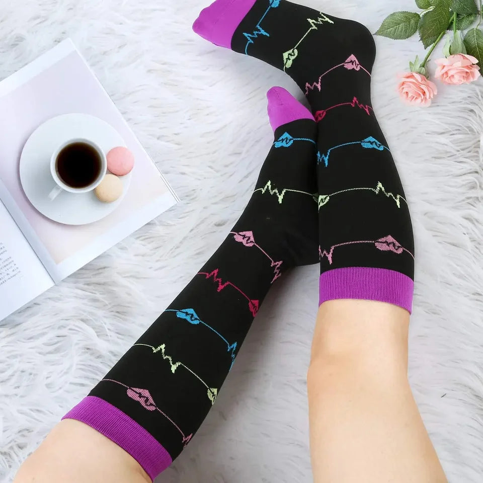 Compression Socks Medical Blood Circulation Diabetes Men Women Tights Outdoor Marathon Basketball Football Cycling Sports Socks