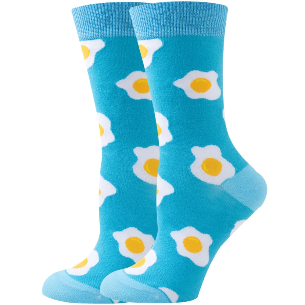 New Women's Socks, Multi-Color, Trendy Fashion Cotton Socks Suitable for All Seasons
